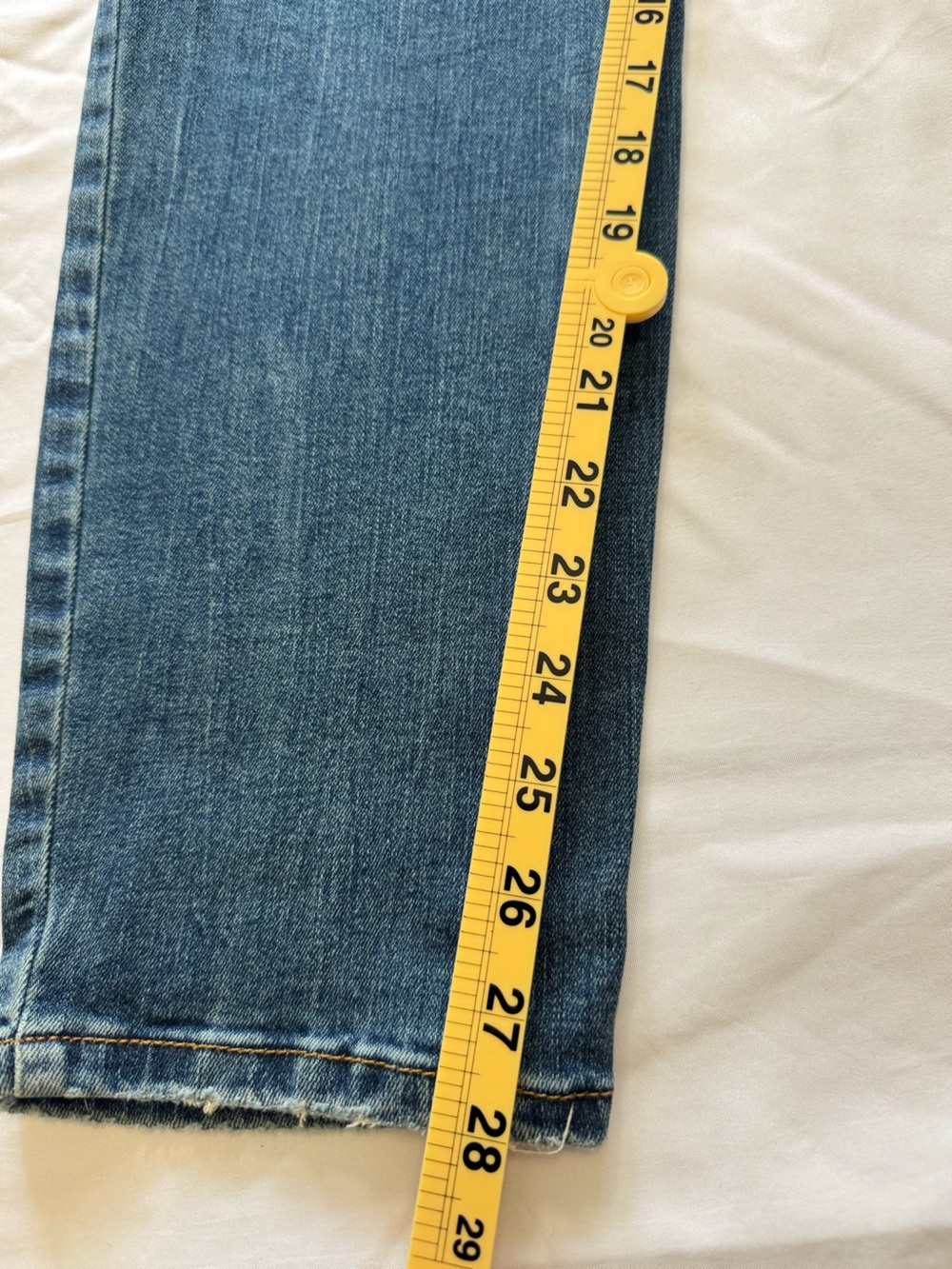 Isabel Maternity by Ingrid & Isabel Blue Distressed Straight Leg Maternity Jeans - Picture 5 of 5